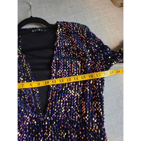 Motel Rocks brand color changing sequin dress large free shipping - Picture 8 of 9